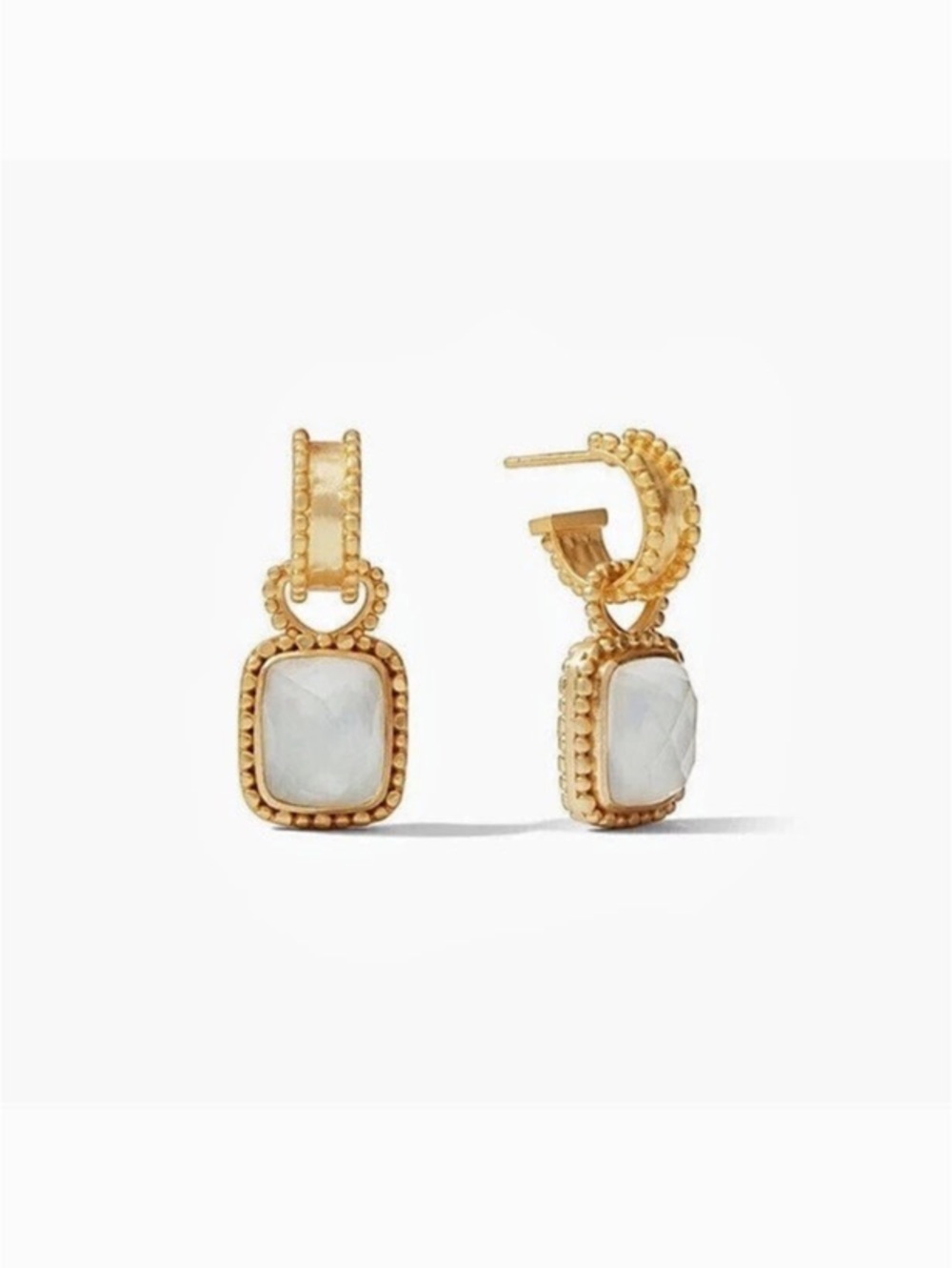 NWOT Julie Vos Marbella Hoop And Charm Earring